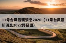 11号台风最新消息2020（11号台风最新消息2022路径图）