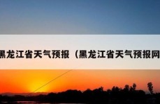 黑龙江省天气预报（黑龙江省天气预报网）